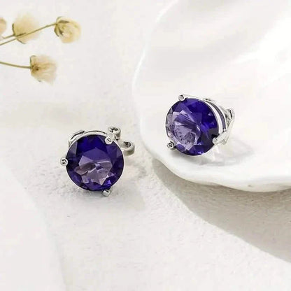 A Pair Of Unique And Stylish Zirconia Clip-on Earrings For Ladies DailySale
