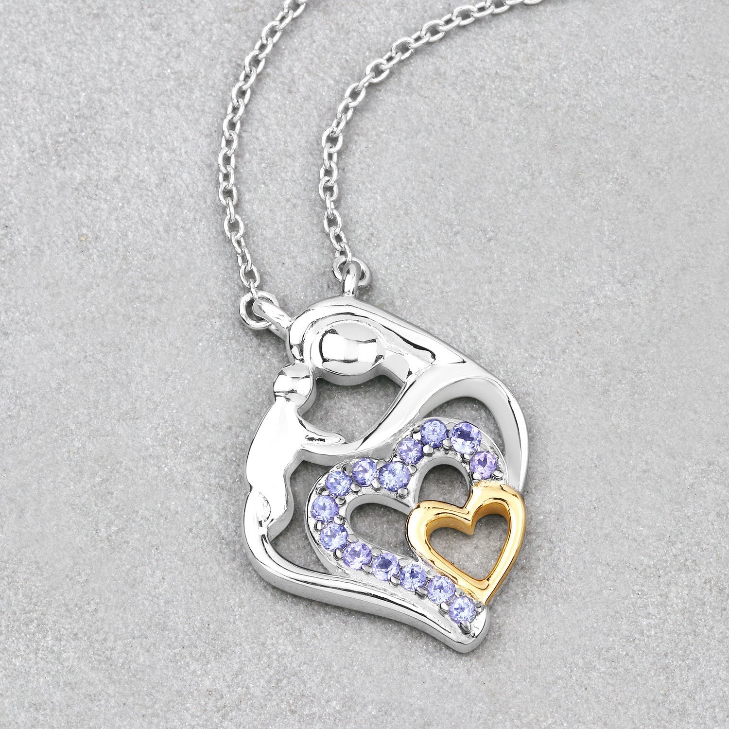 0.28 Carat Genuine Tanzanite .925 Sterling Silver Pendant Bids.com