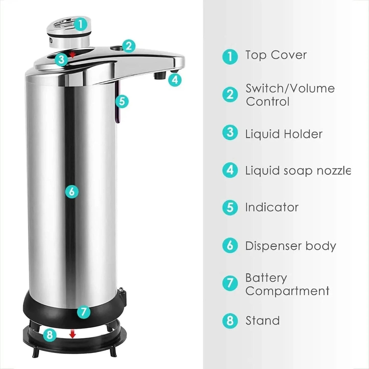Stainless Steel Automatic Soap Dispenser DailySale