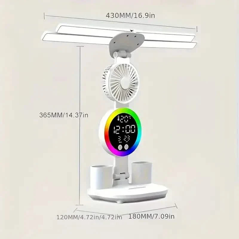 Smart Touch LED Desk Lamp – USB Powered, Dual Head, Dimmable, Color Changing DailySale