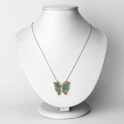 2.60 Carat Genuine Emerald and White Zircon .925 Sterling Silver Necklace Bids.com
