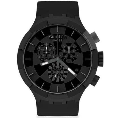 Swatch Men's Big Bold Chrono Checkpoint Black Bids.com