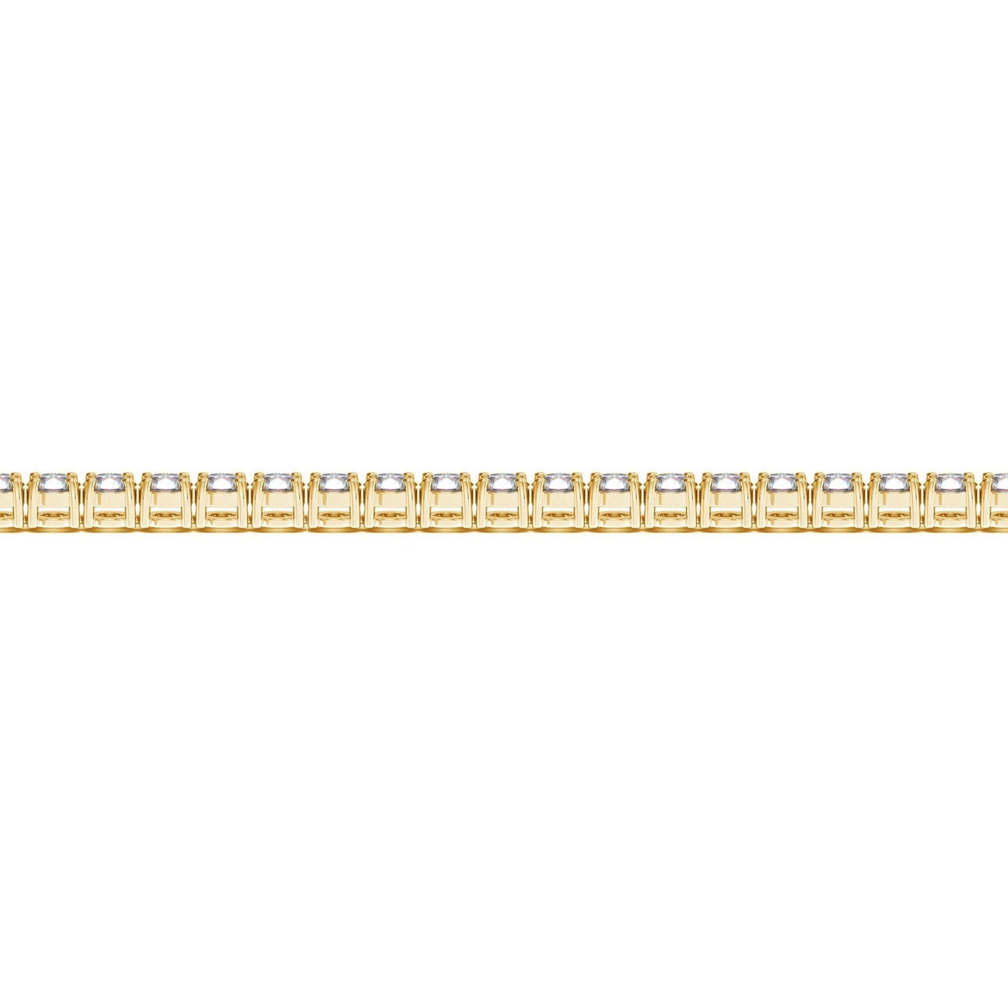 Lab Grown Round Diamond Tennis Bracelet in 14k Yellow Gold (5 cctw  F/G  VS2/SI1) Bids.com