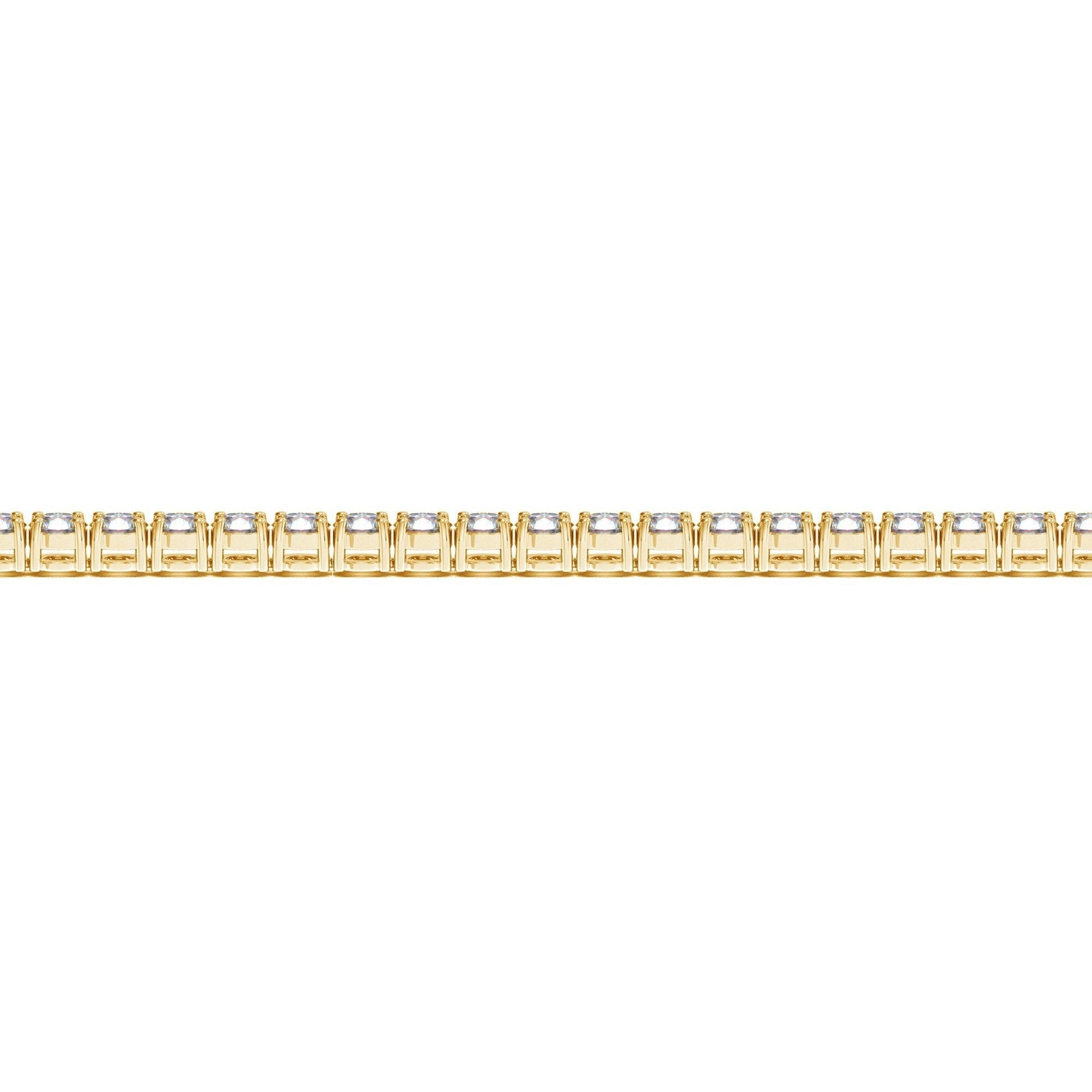 Lab Grown Round Diamond Tennis Bracelet in 14k Yellow Gold (5 cctw  F/G  VS2/SI1) Bids.com