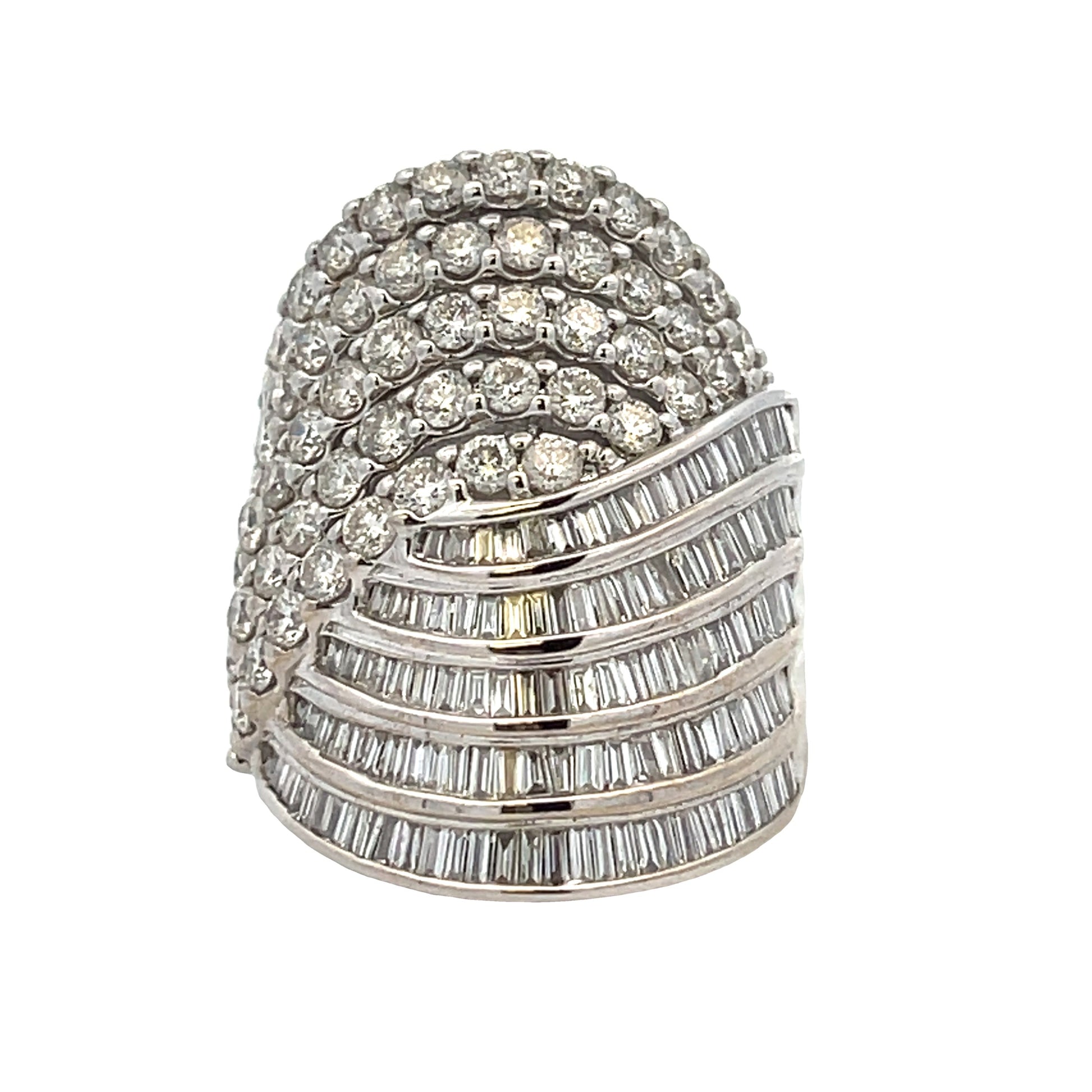 Natural 4.00ct Diamond Ring 10KT White Gold Bids.com