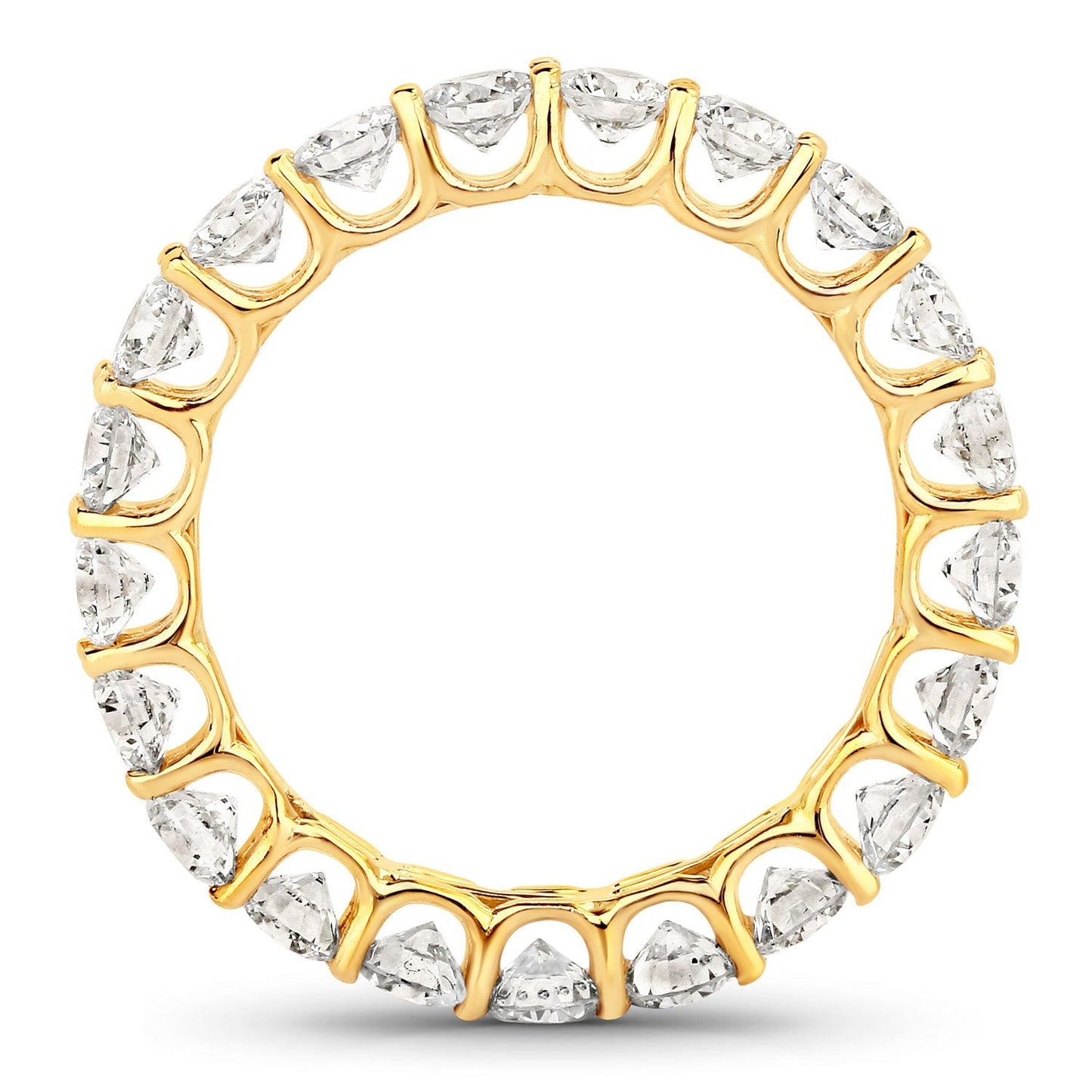 2.52 Carat Genuine Lab Grown Diamond 14K Yellow Gold Ring Bids.com