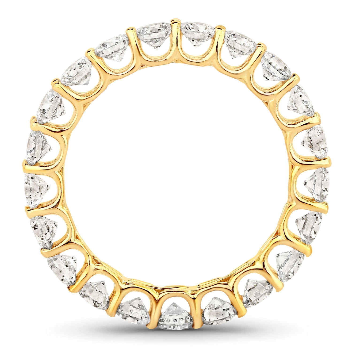 2.52 Carat Genuine Lab Grown Diamond 14K Yellow Gold Ring Bids.com