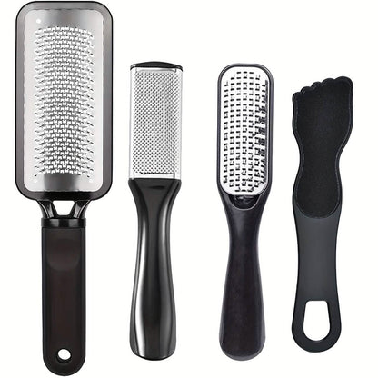 4-Piece Stainless Steel Foot File Set – Callus & Dead Skin Remover DailySale