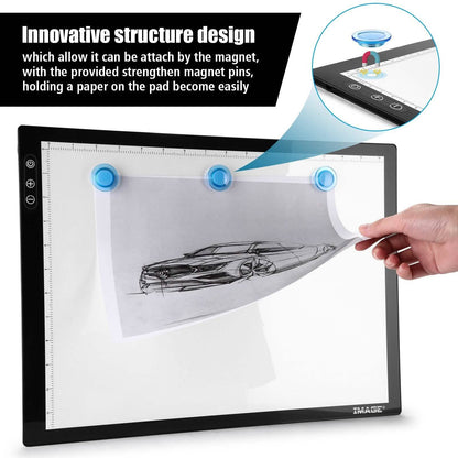 A3 Light Pad A3 LED Tracing Pad Ultra-Thin Drawing Pad Adjustable Brightness DailySale