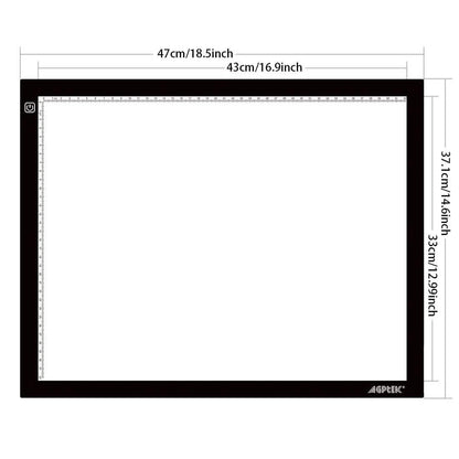 A3 Size LED Artcraft Tracing Light Pad DailySale