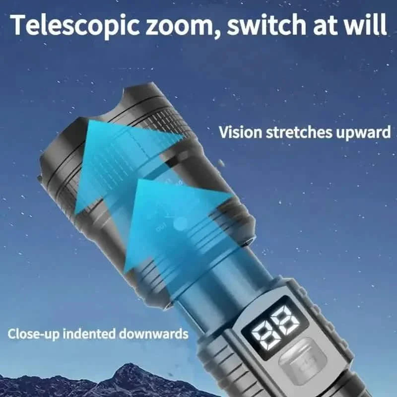 Ultra-Bright Tactical LED Flashlight – 3 Modes, USB Rechargeable, 600 Lumen, Outdoor, Hiking & Camping DailySale