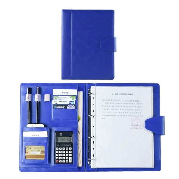 A4 Conference Folder Soft Leather Portfolio Organiser with Calculator DailySale