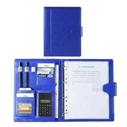 A4 Conference Folder Soft Leather Portfolio Organiser with Calculator DailySale