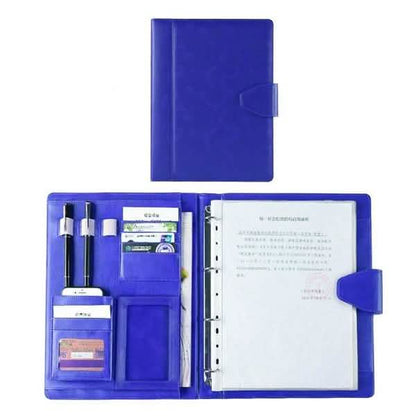 A4 Conference Folder Soft Leather Portfolio Organiser with Calculator DailySale