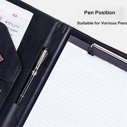 A4 Conference Folder Soft Leather Portfolio Organiser with Calculator DailySale
