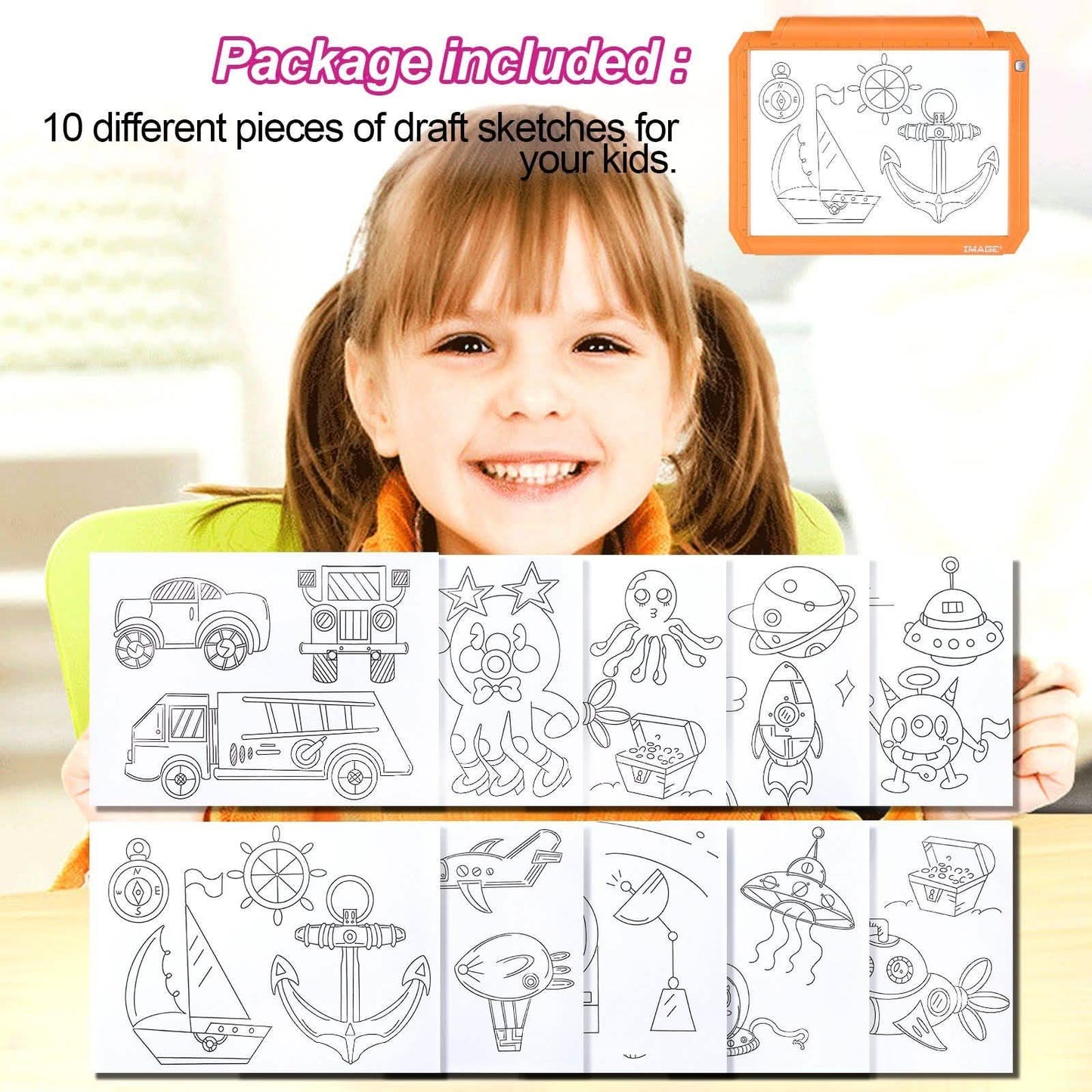 A4 Led Tracing Light Pad Box Memory Function Drawing Sketching Animation DailySale