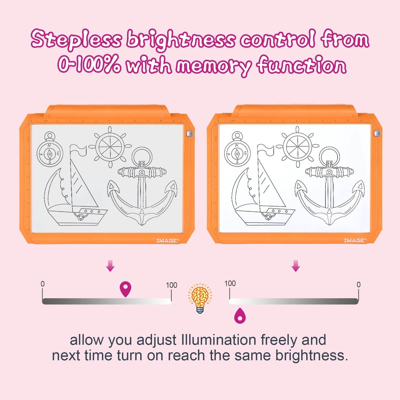 A4 Led Tracing Light Pad Box Memory Function Drawing Sketching Animation DailySale