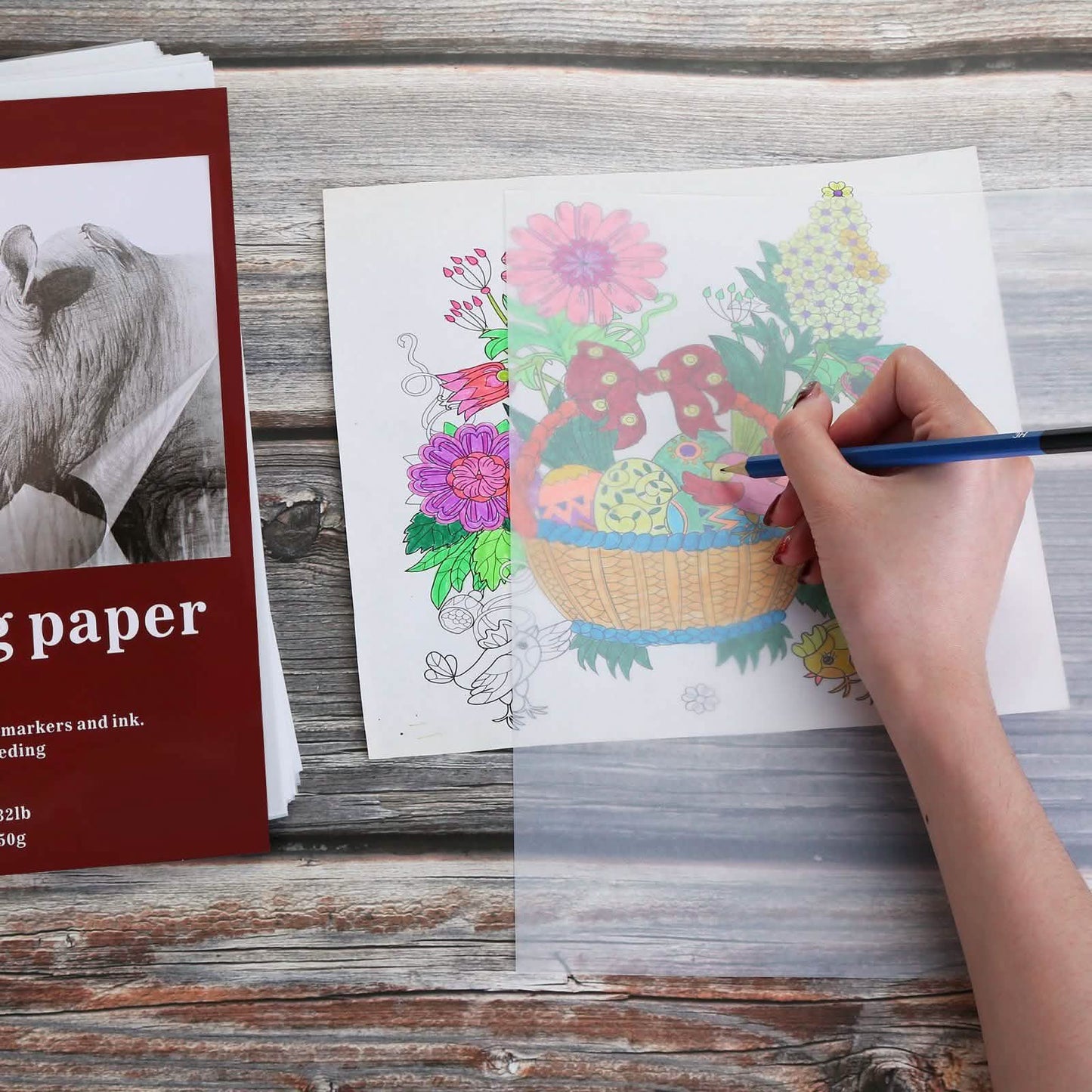 A4 Size 250 Sheets Translucent Vellum Paper for Tracing Sketching Drawing Animation DailySale