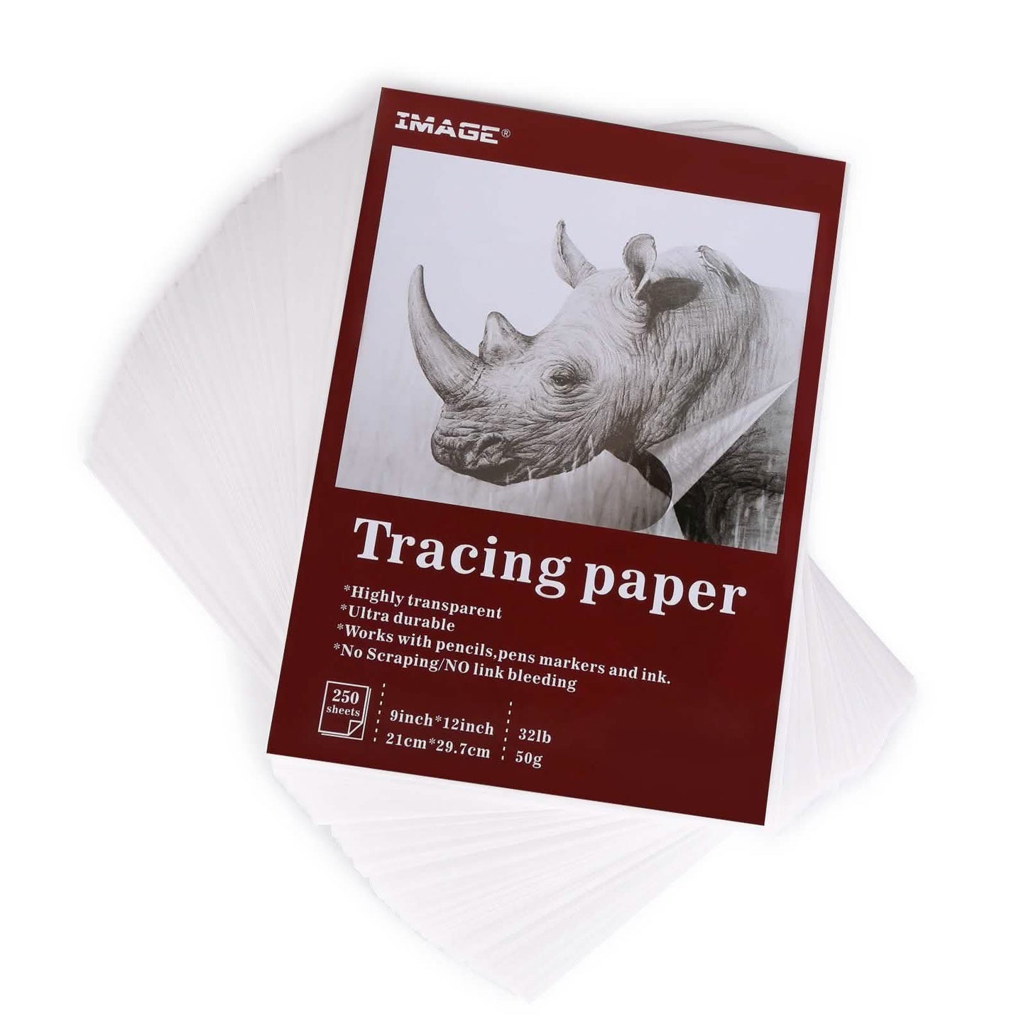 A4 Size 250 Sheets Translucent Vellum Paper for Tracing Sketching Drawing Animation DailySale