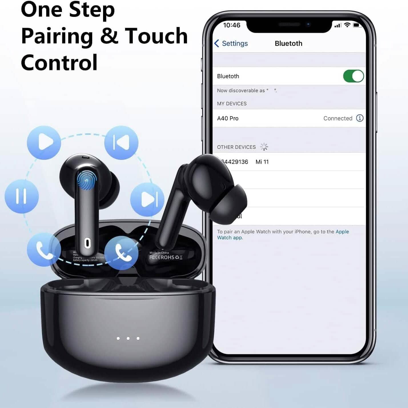 A40 Pro True Wireless Earphones  (Refurbished) DailySale