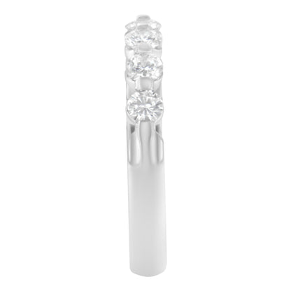 14K White Gold 1/2 cttw Diamond 5-Stone Band Ring (H-I Clarity, SI2-I1 Color) - Size 7 Bids.com