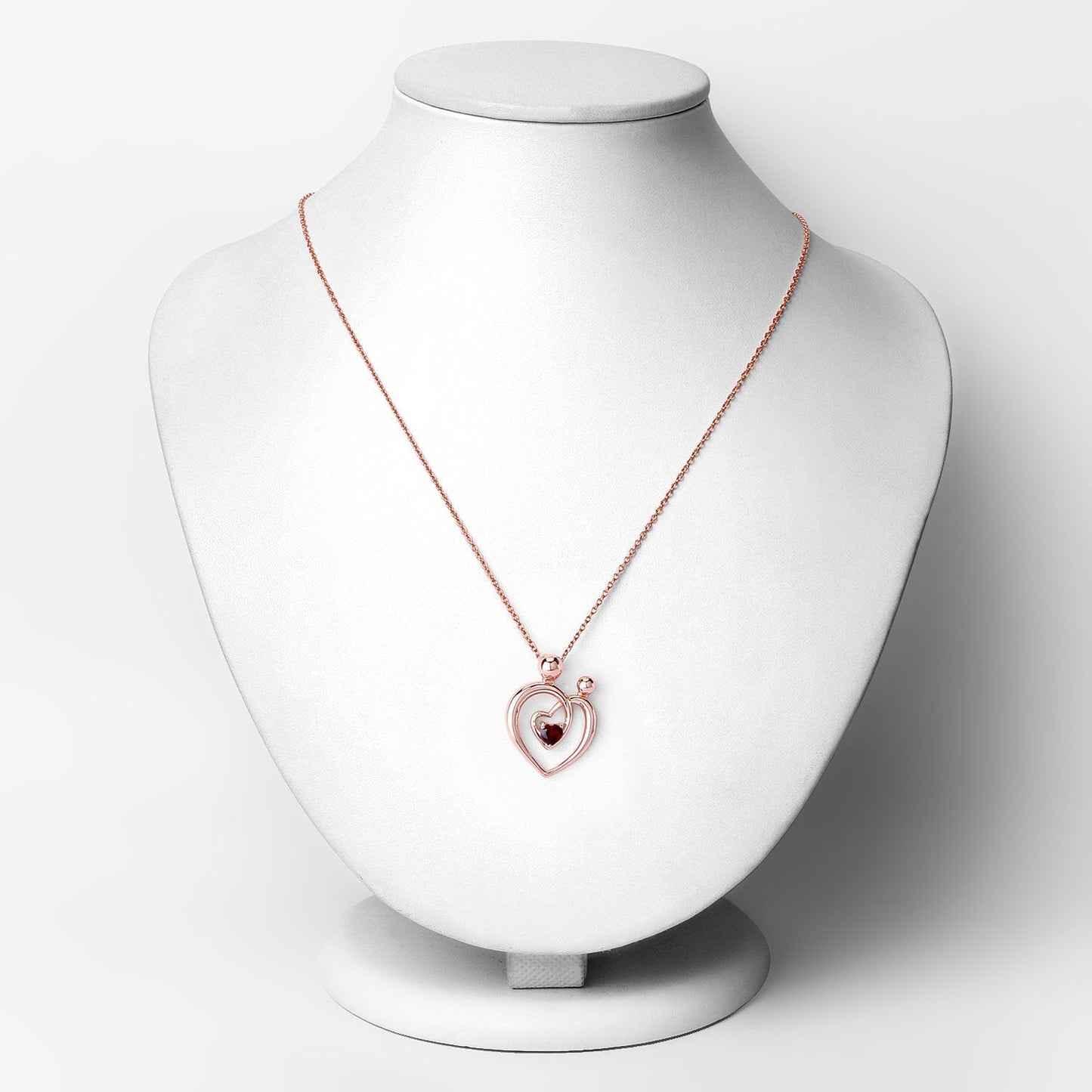 0.32 Carat Genuine Garnet .925 Sterling Silver Pendant Bids.com