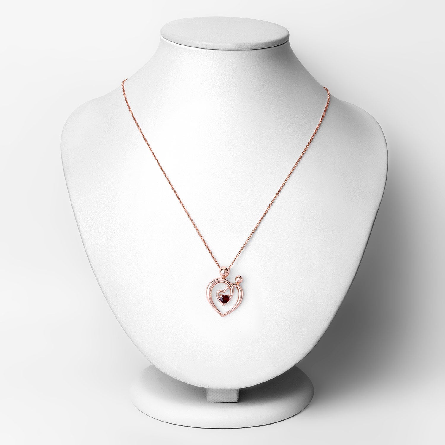 0.32 Carat Genuine Garnet .925 Sterling Silver Pendant Bids.com