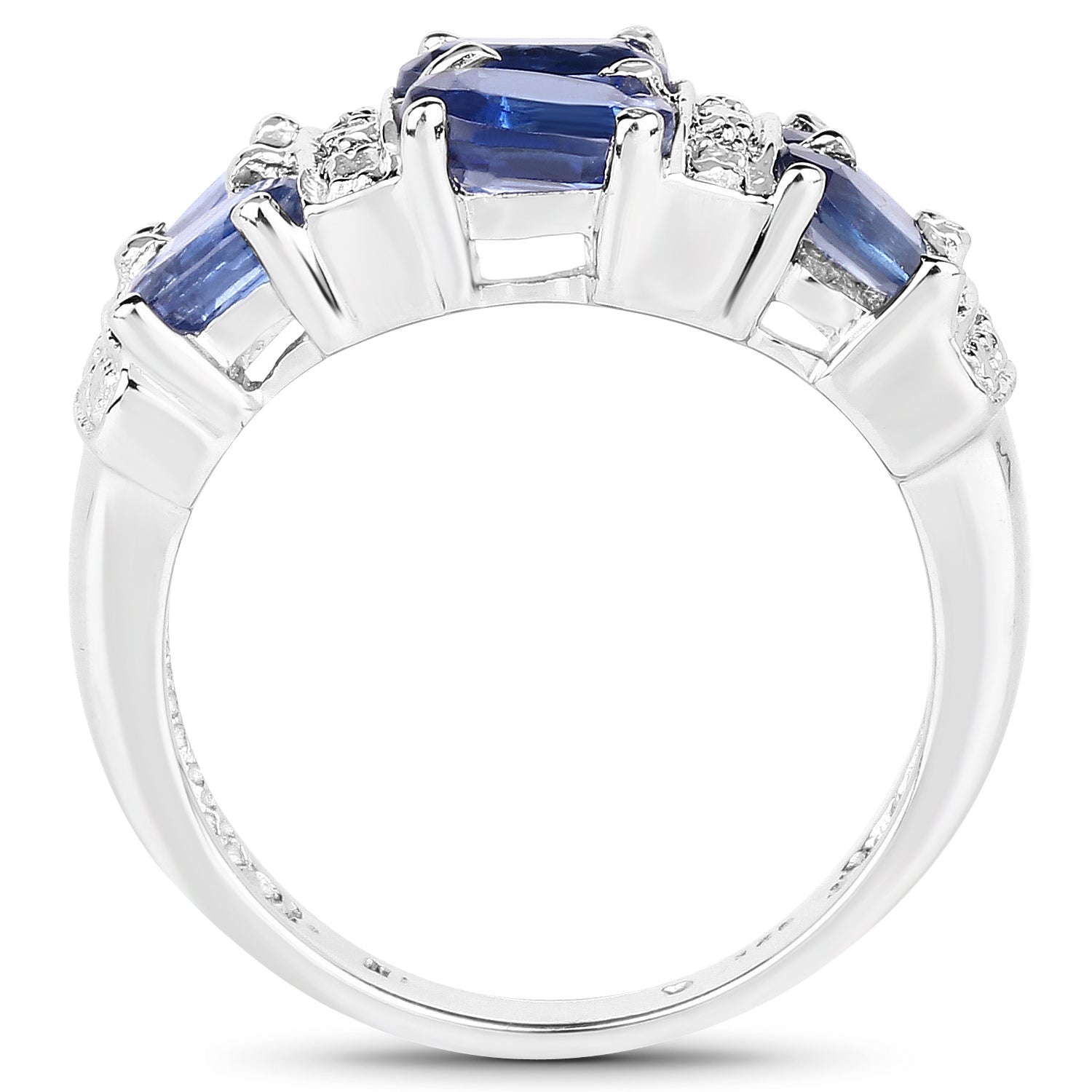 2.44 Carat Genuine Kyanite .925 Sterling Silver Ring Bids.com
