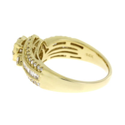Genuine 1.00ct Diamond Eng Only 14KT Yellow Gold Bids.com