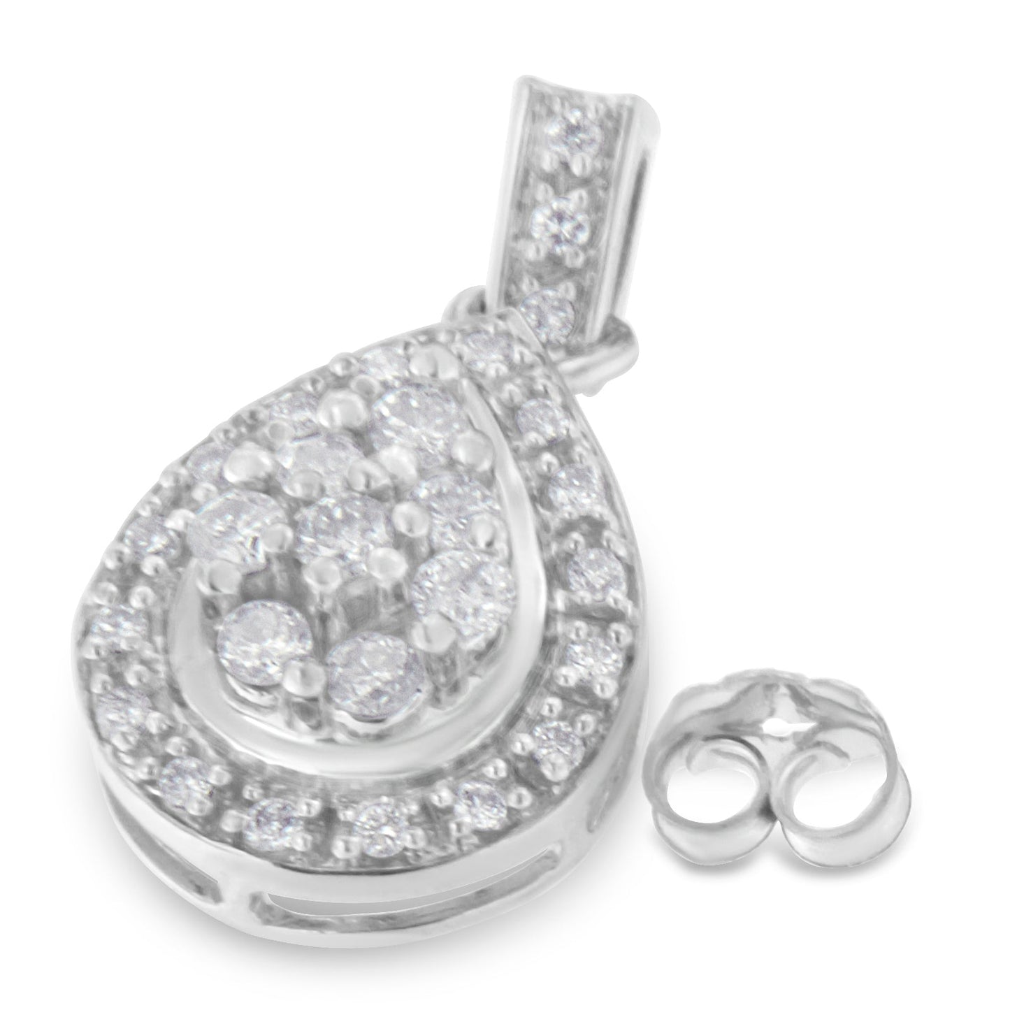 10k White Gold Round Cut Diamond Earrings (0.75 cttw, H-I Color, I1-I2 Clarity) Bids.com