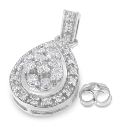 10k White Gold Round Cut Diamond Earrings (0.75 cttw, H-I Color, I1-I2 Clarity) Bids.com