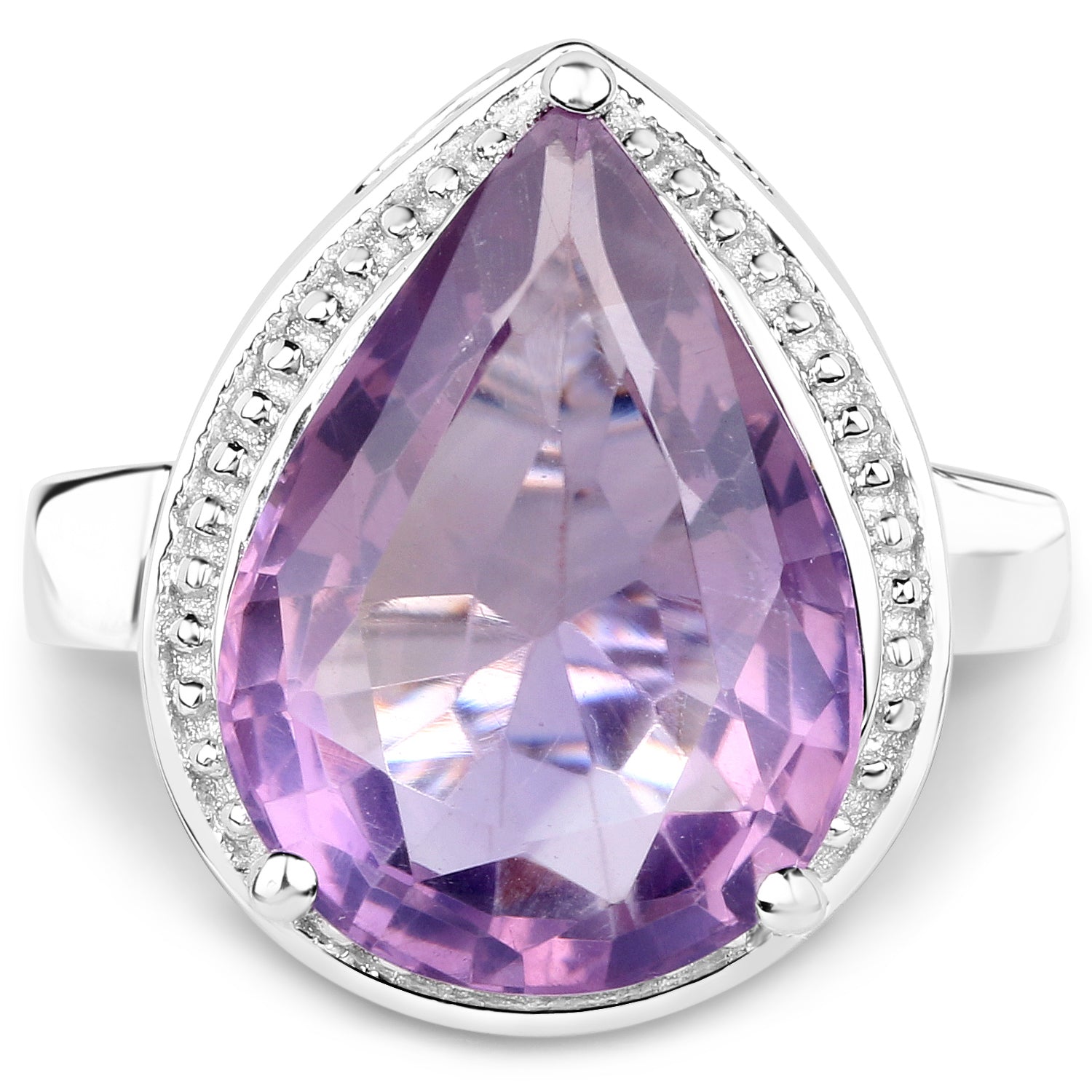 9.00 Carat Genuine Amethyst .925 Sterling Silver Ring Bids.com