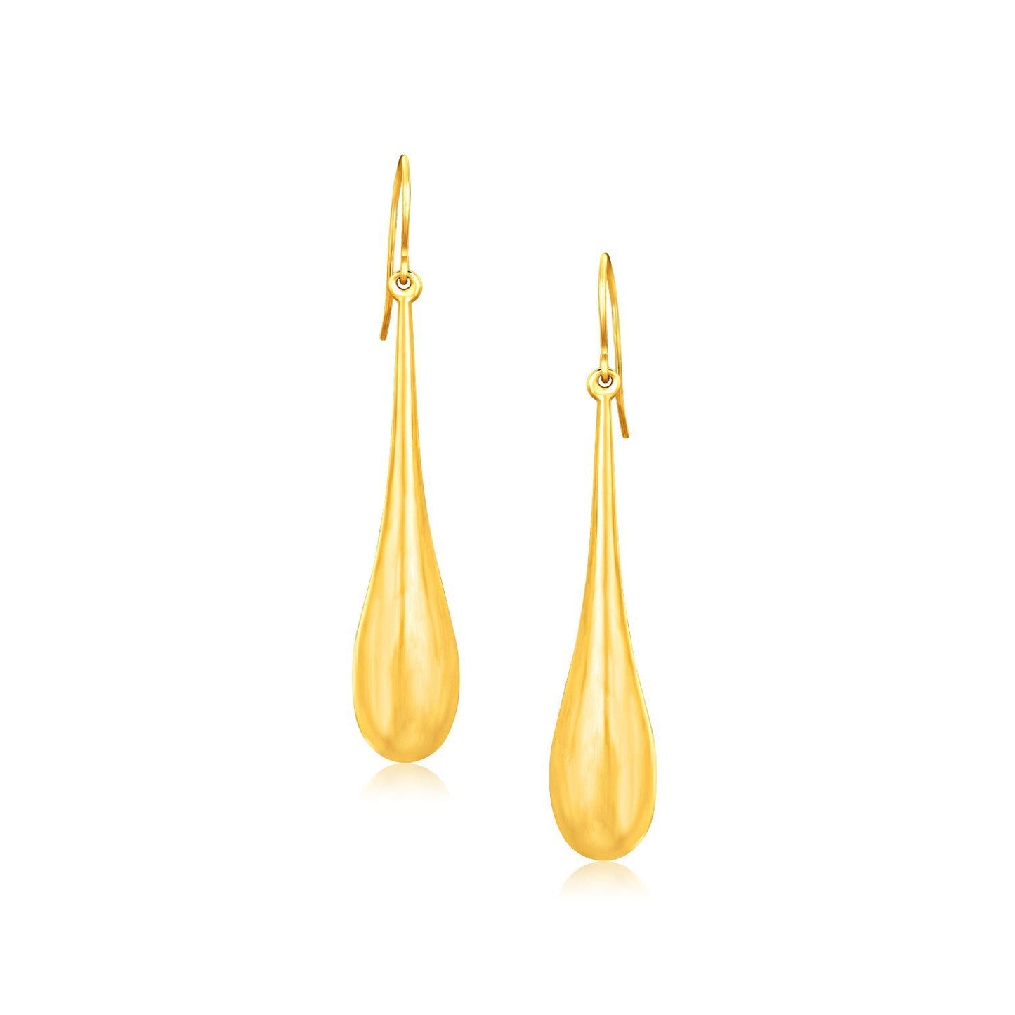 14k Yellow Gold Dramatic Drop Earrings Bids.com