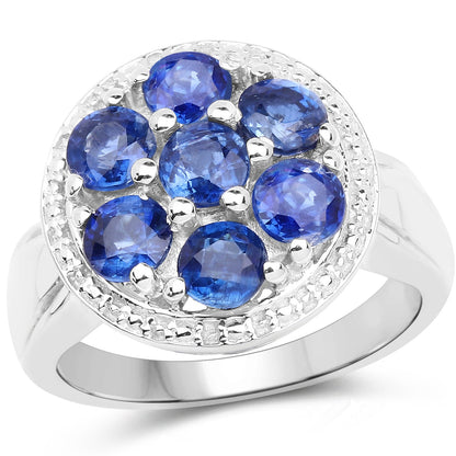 2.66 Carat Genuine Kyanite .925 Sterling Silver Ring Bids.com