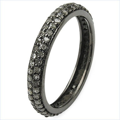 0.67 Carat Genuine TLB Diamond .925 Sterling Silver Ring Bids.com