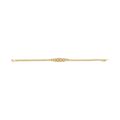 10K Yellow Gold 1/4 Cttw Round-Cut Diamond Basket Weave Rope Chain Style 7" Bracelet (H-I Color, I1-I2 Clarity) Bids.com