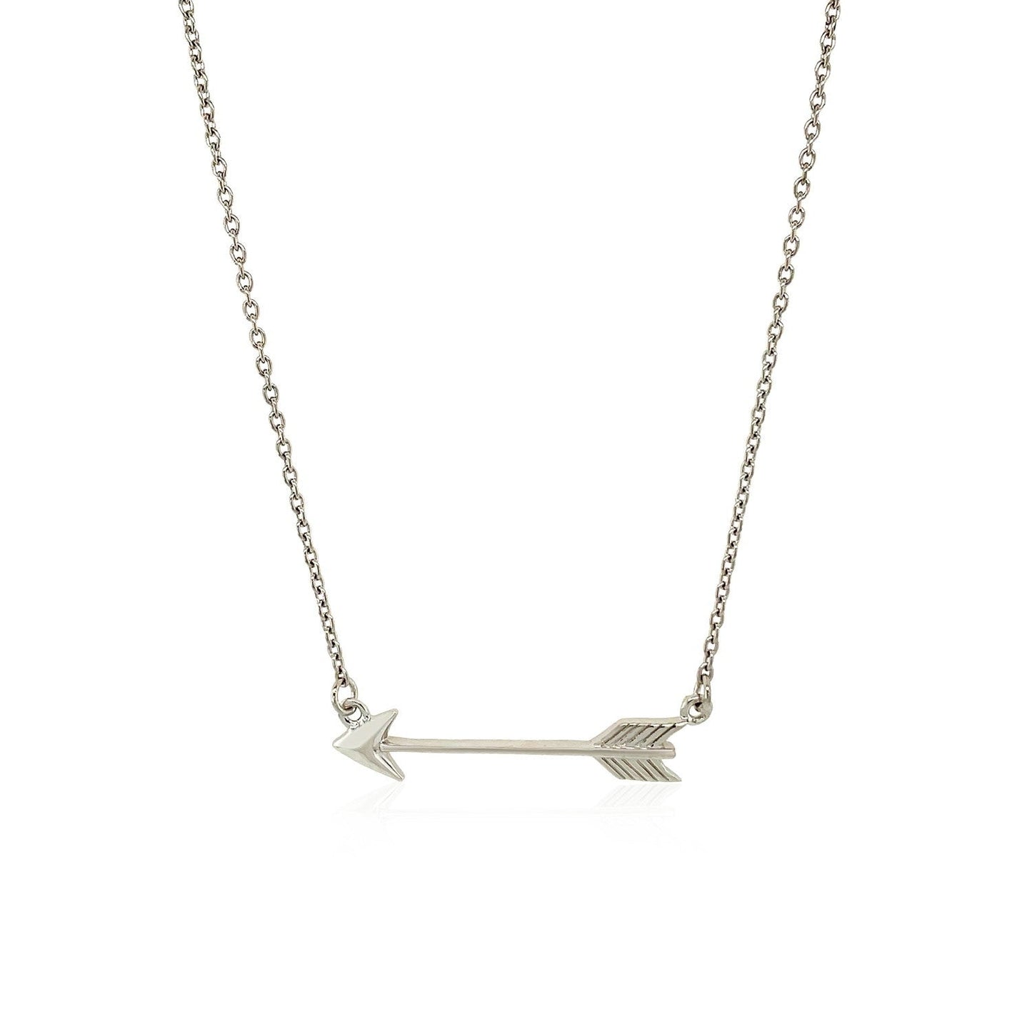 Necklace with Arrow in Sterling Silver Bids.com