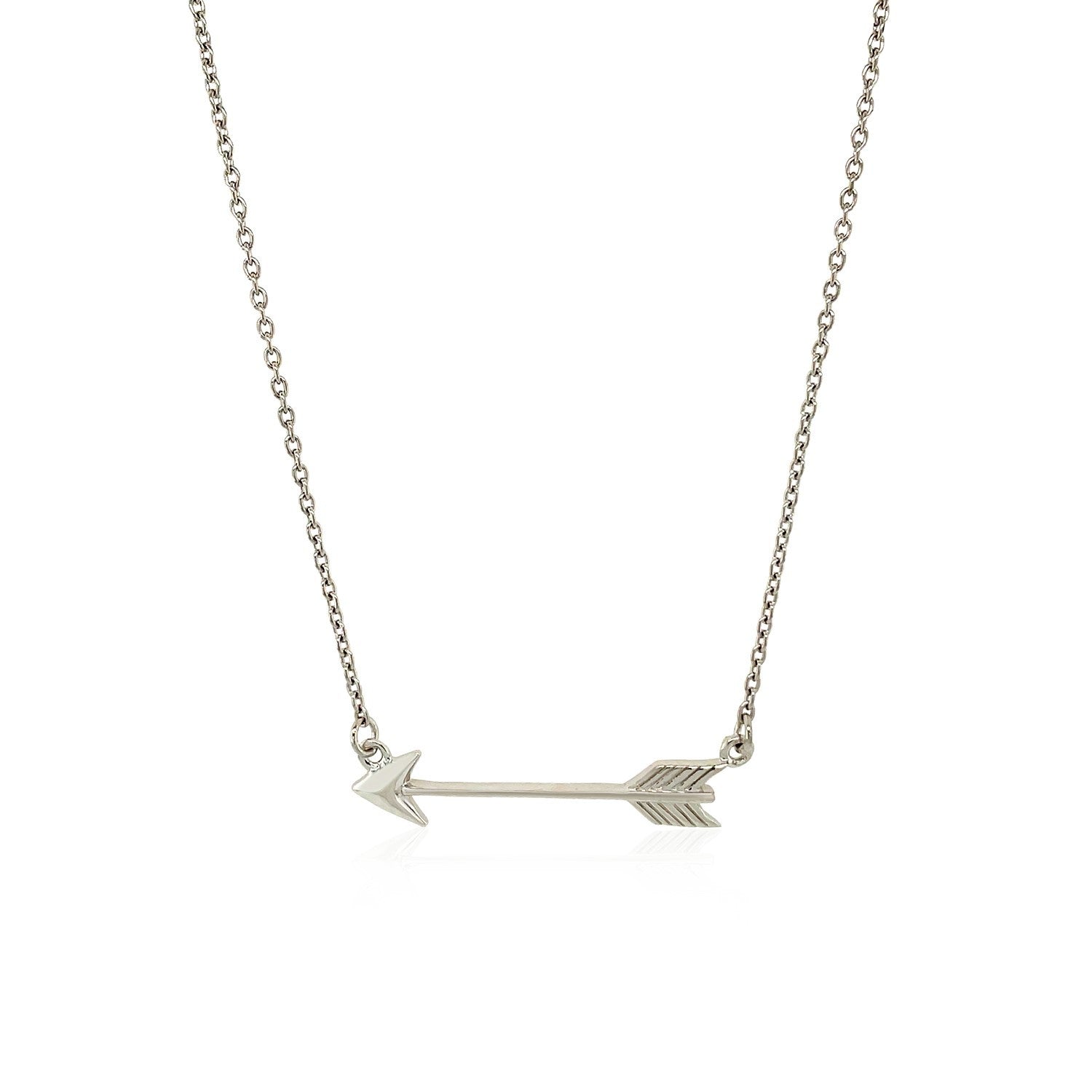 Necklace with Arrow in Sterling Silver Bids.com