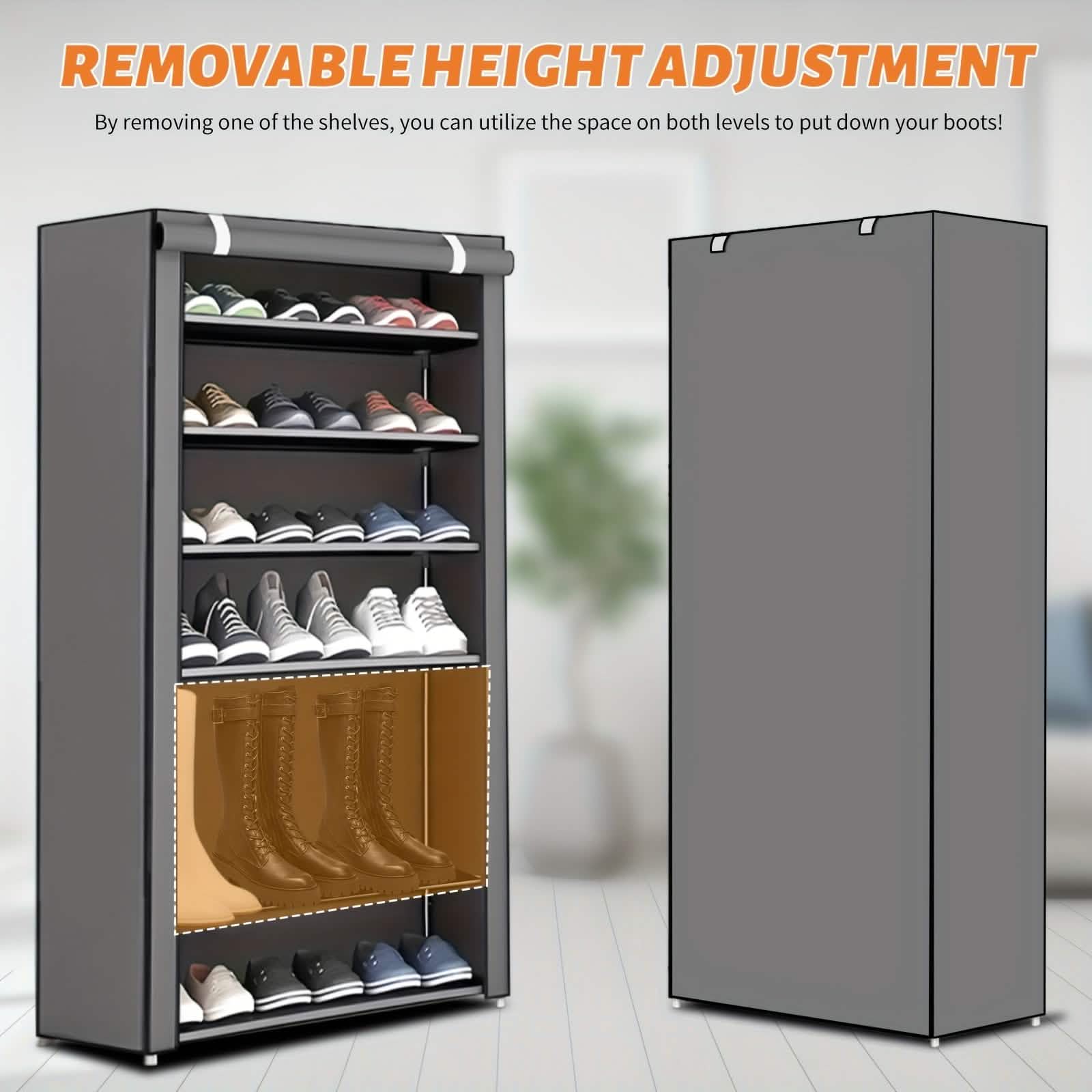 10-Layer 9 Grid Shoe Rack Shelf Storage Closet Organizer DailySale