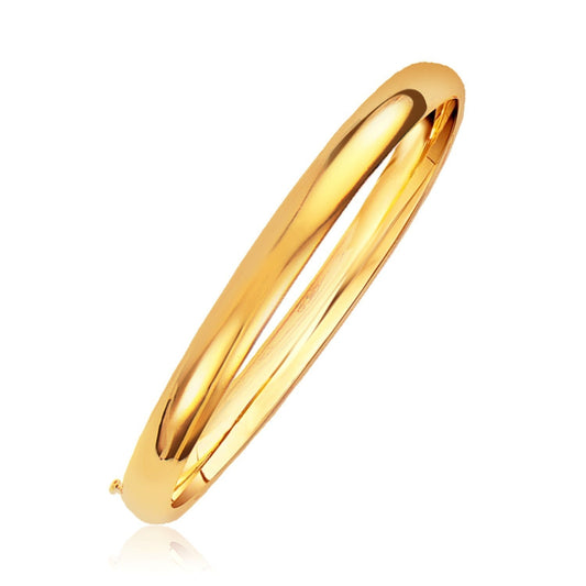 Classic Bangle in 14k Yellow Gold (6.0mm) Bids.com