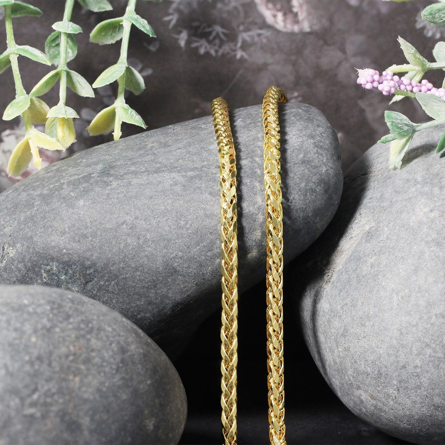 3.15mm 14k Yellow Gold Diamond Cut Round Franco Chain Bids.com