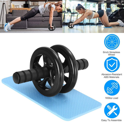 Ab Roller Wheel Fitness Exercise with Knee Pads DailySale