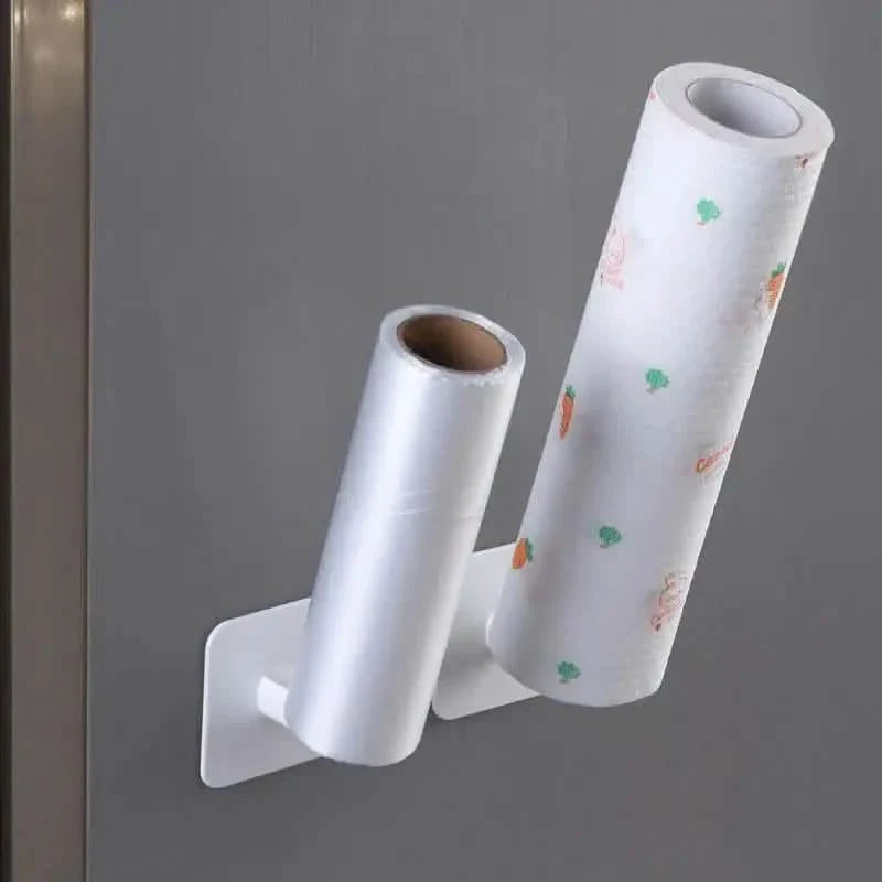 4-Pack: Adhesive Toilet Paper Holder, Wall Mount, White & Black DailySale