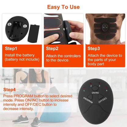 Abs Stimulator Muscle Toner EMS with 6 Modes DailySale