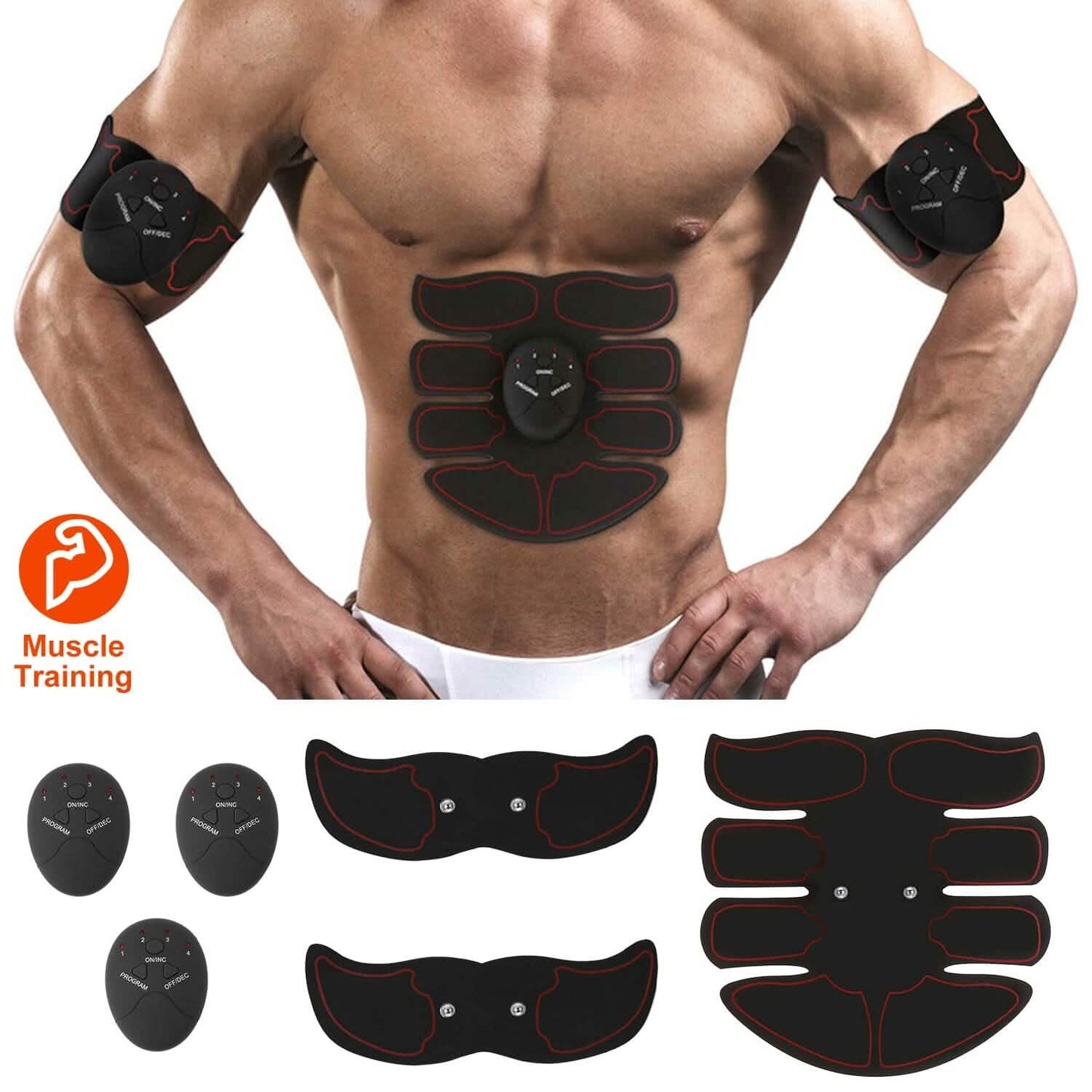 Abs Stimulator Muscle Toner EMS with 6 Modes DailySale