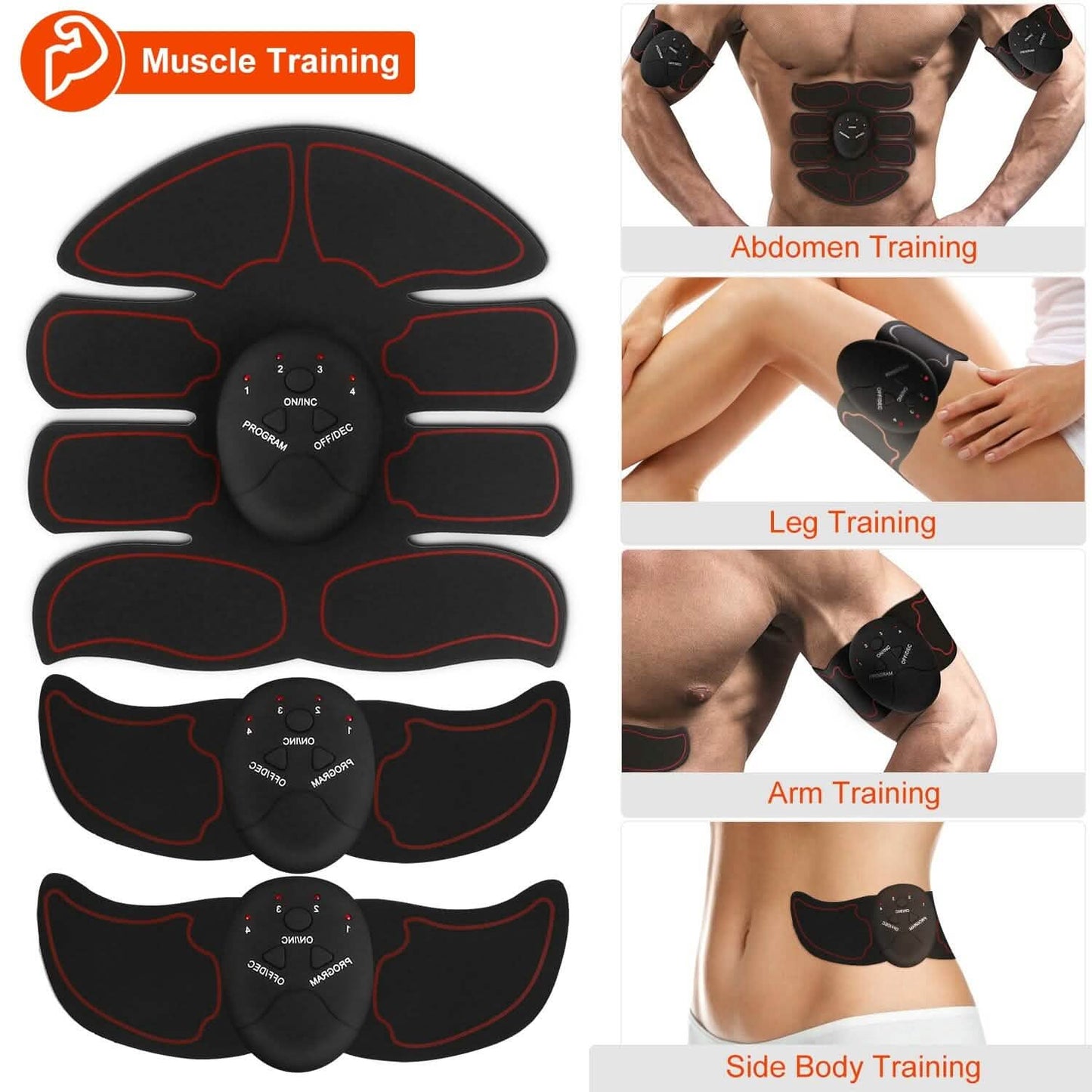 Abs Stimulator Muscle Toner EMS with 6 Modes DailySale