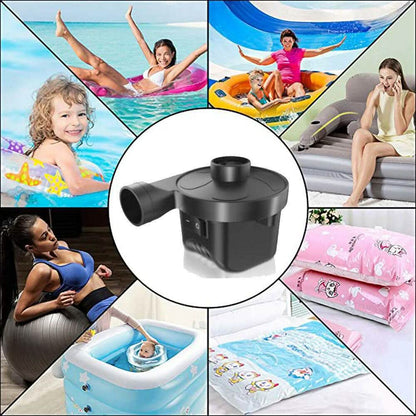 AC DC12V Electric Air Pump Inflator with 3 Nozzle DailySale