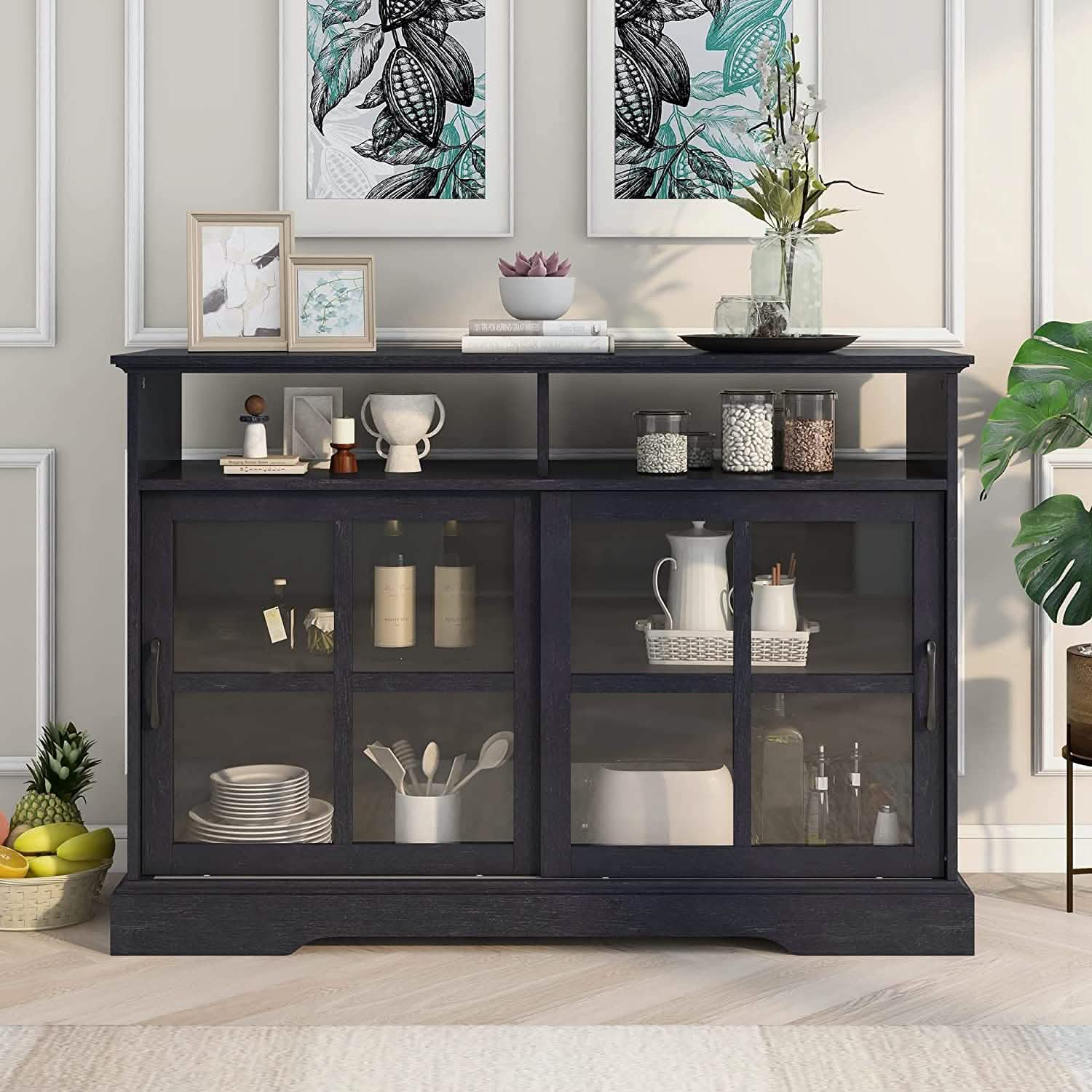 Accent Cabinet Wood Kitchen Buffet Sideboard DailySale