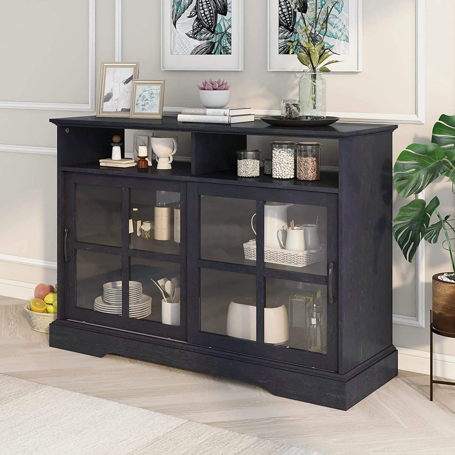 Accent Cabinet Wood Kitchen Buffet Sideboard DailySale