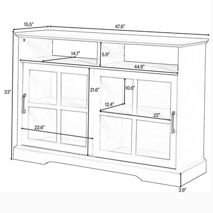 Accent Cabinet Wood Kitchen Buffet Sideboard DailySale